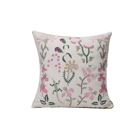 Embroidered Plant & Flower Cushion Covers – 16 Embroidered Designs 🌿🌸