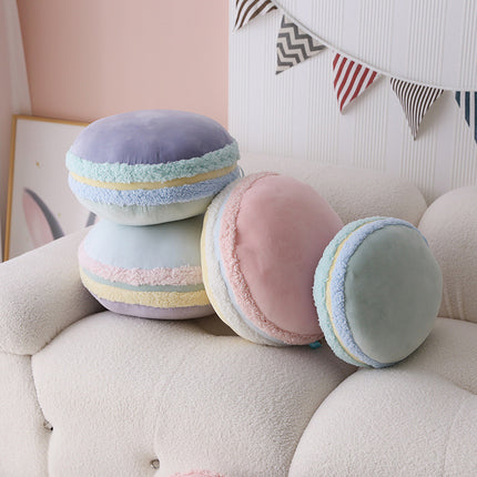 Super Soft Macaron Throw Pillows – Cute Plush Cushions in Pink, Blue & Purple