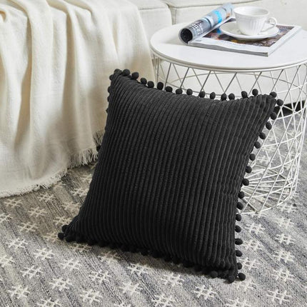 Cosy Corduroy Cushions with Bobble Edging