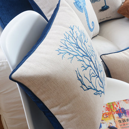 Ocean Series Cushion Cover – 45x45 Cotton Linen Mix