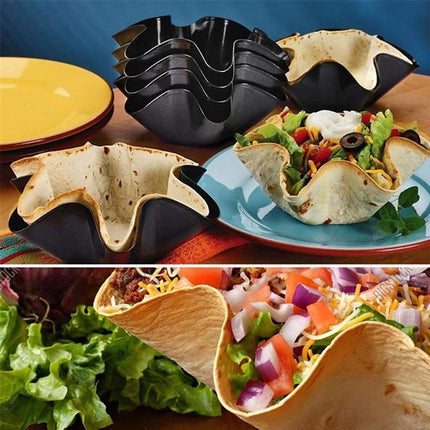 Non-Stick Fluted Tortilla Shell Maker 🌮 – Bake Crunchy Tortilla Bowls