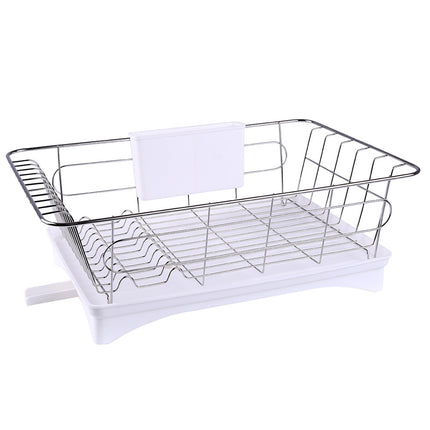 Countertop Dish Draining Rack – Stainless Steel Kitchen Organiser | Ikeame