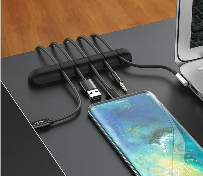 Silicone USB Cable Winder Desktop Cable Organiser