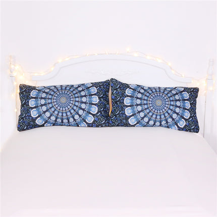 Blue Peacock Mandala Pattern Bedding