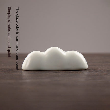 Cloud Celadon Ceramic Pen Holder – Elegant Desk Organiser