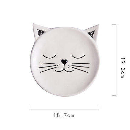 HomeCreativeCeramic Cute Pet Shaped Plate