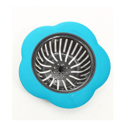 Flower Drain Cover 🌸 – Blue or Red, Decorative & Functional