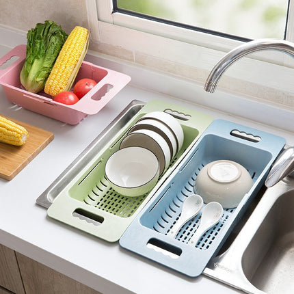 Expandable Sink Drain Basket Over Sink Colander