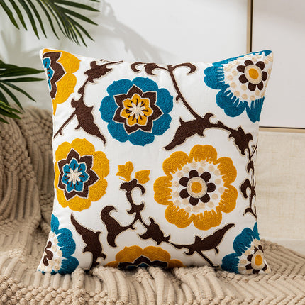 Pastoral Yellow Flower Cushion – Cosy Country Style 🌼