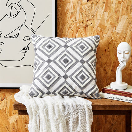 Geometric Embroidered Cushion Covers - 29 Designs | Modern Nordic Pillowcases