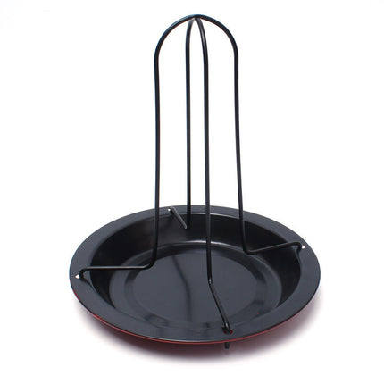 Upright Chicken Grill Pan – Carbon Steel | 20 × 18 cm
