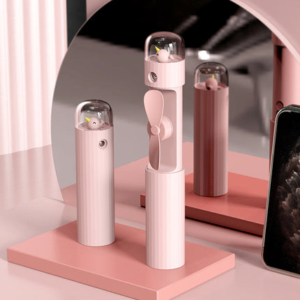 Mini Spray Cooling Fan | USB Rechargeable Handheld Mist Fan