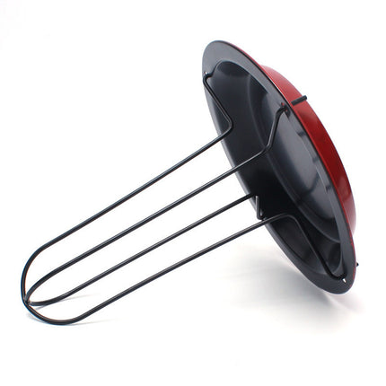 Upright Chicken Grill Pan – Carbon Steel | 20 × 18 cm