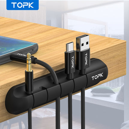 Silicone USB Cable Winder Desktop Cable Organiser