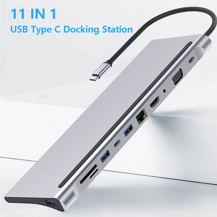 🔌 11-in-1 Laptop Expansion Dock – Power Up Your Workspace