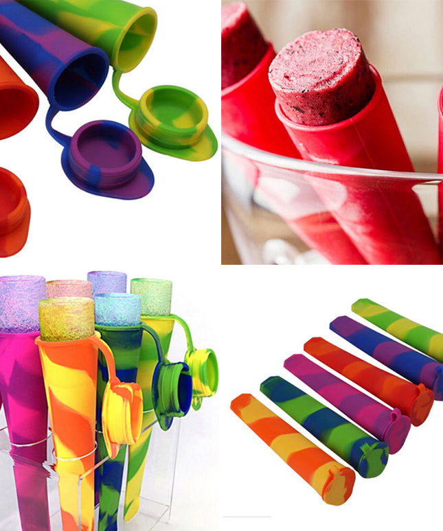 Silicone Popsicle Moulds | Reusable Ice Cream & Ice Lolly Mould