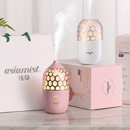 Asakusa Pink Aroma Diffuser – Modern Ultrasonic Humidifier & Essential Oil Diffuser
