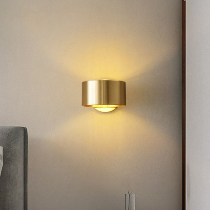Luxury Copper Wall Lamp – Gold & Black Modern Lighting | Ikeame