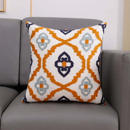Embroidered Cushion Covers – Blue and Yellow or Rich Reds