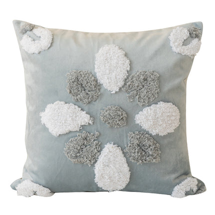 Nordic Style Tufted Cushion with 3D Geometric Patterns