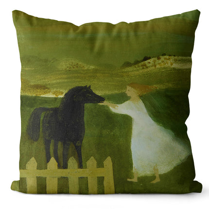 Art Oil Painting Cushion Cover – 45x45cm Scenic Designs
