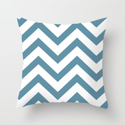 Geometric Cushion Covers Set | Colourful Peach Skin Pillows 45x45