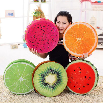 Fruit Slice Cushion Round | Colourful Foam Cushion
