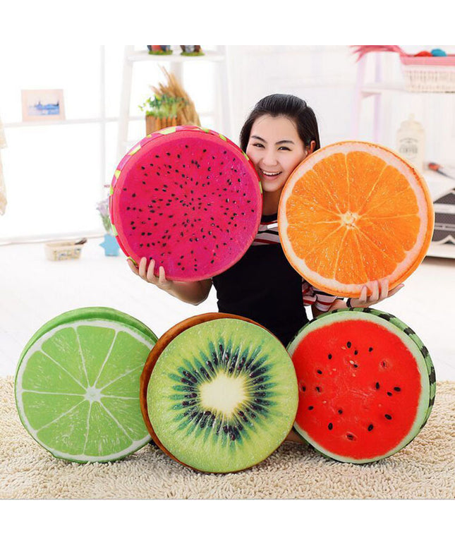 Fruit Slice Cushion Round | Colourful Foam Cushion