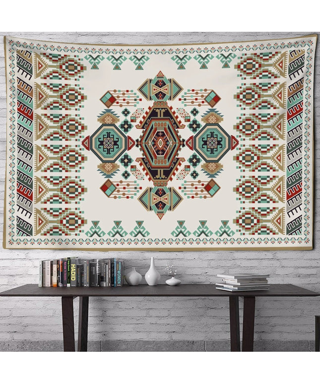 Boho Tapestry Wall Hanging | Retro Illustration Decor