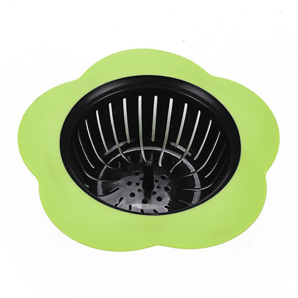 Flower-Shaped Drain Strainer – Anti-Clogging Sink & Floor Filter | Red, Orange, Green, Blue