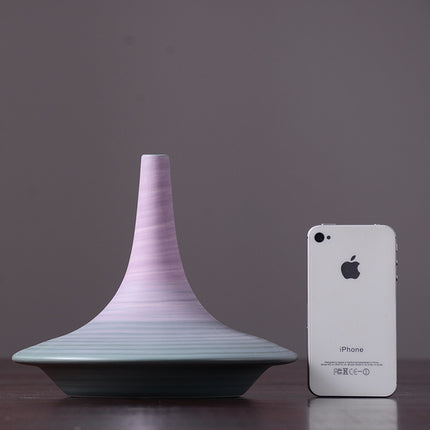 Abstract Gradient Ceramic Vase – Modern Art Statement Piece