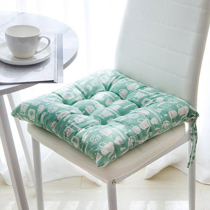 Summer Chair Cushion 40x40cm | Soft Linen Cotton Seat Pad