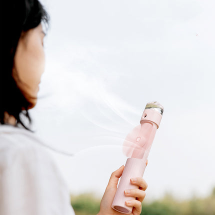 Mini Spray Cooling Fan | USB Rechargeable Handheld Mist Fan