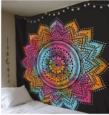 Boho Mandala Wall Tapestry | Colourful Wall Hanging Blanket
