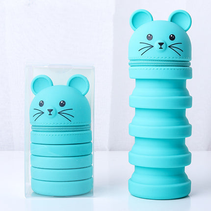 Cute Silicone Retractable Pen Holder – Expandable Desk Organiser