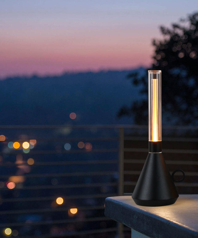 Retro Kerosene Lamp Style Rechargeable Light – Portable LED Lantern with Touch Dimming (Gold or Black)