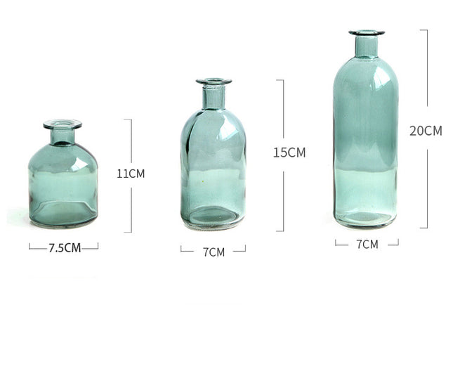 Nordic Glass Vase | Coloured Decorative Flower Vase