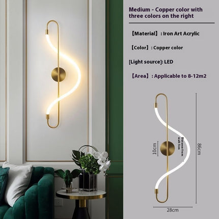 Creative Wall Lamp – Modern LED Bedroom & Living Room Lighting | Ikeame
