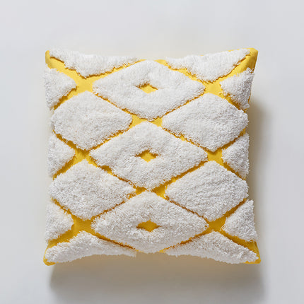 Bohemian Handmade Tufted Cushion Cover | Indian Cotton Cushion 45x45