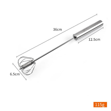 Semi Automatic Egg Beater | Stainless Steel Hand Whisk