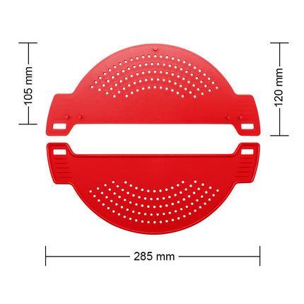 Fan-Shaped Drain Board – Multi-Purpose Plastic Kitchen Gadget | Red, Blue, Yellow