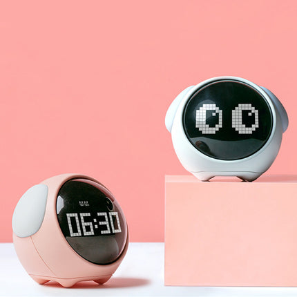 Alarm-Clock with Pixel Face and Wake-Up Light
