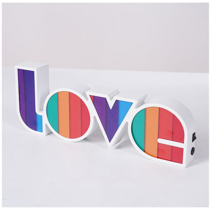 LOVE LED Light | Rainbow Neon Letter Décor