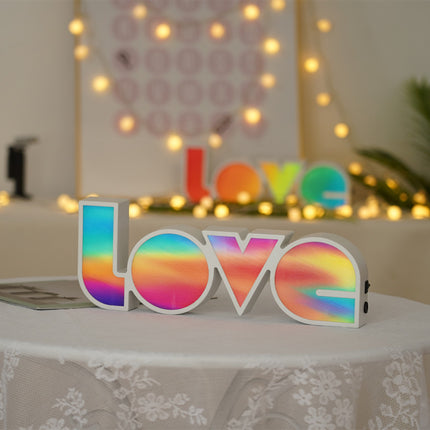 LOVE LED Light | Rainbow Neon Letter Décor