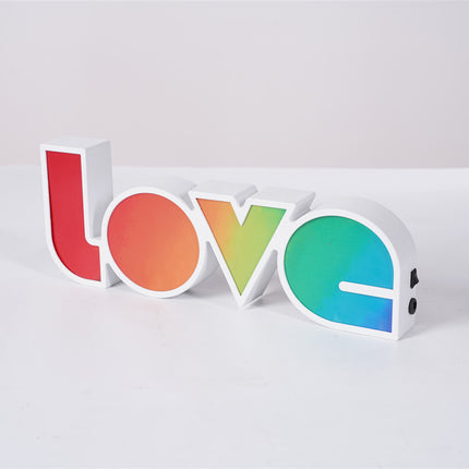 LOVE LED Light | Rainbow Neon Letter Décor