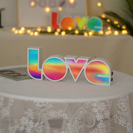 LOVE LED Light | Rainbow Neon Letter Décor