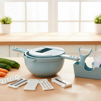 Multi-function Vegetable Cutting Tool Set – Shred, Grate, Peel, 4 Sets Available | Ikeame