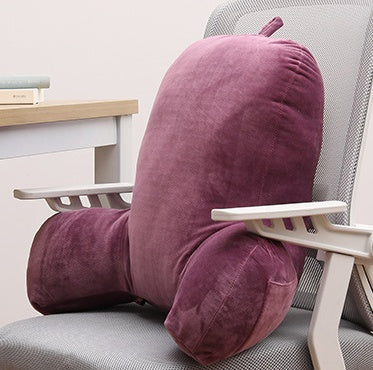 Ergonomic Back Cushion with Armrests | Memory Cotton Support Pillow