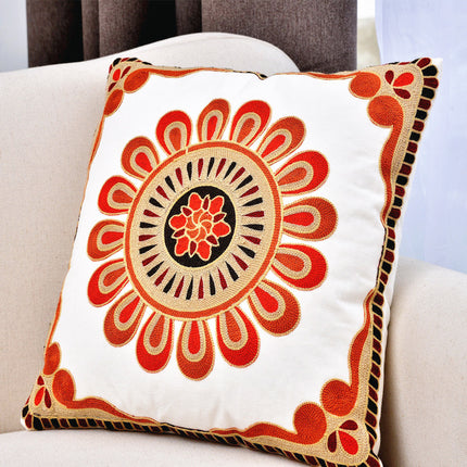 Home textile pastoral clan style cotton embroidered pillow – Trendy & Practical for Daily Living