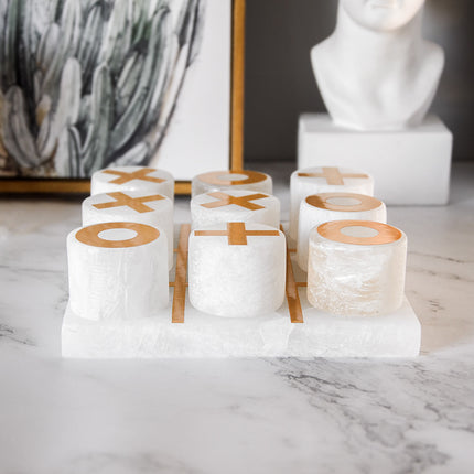 Marble Tic Tac Toe Décor | Noughts & Crosses Ornament